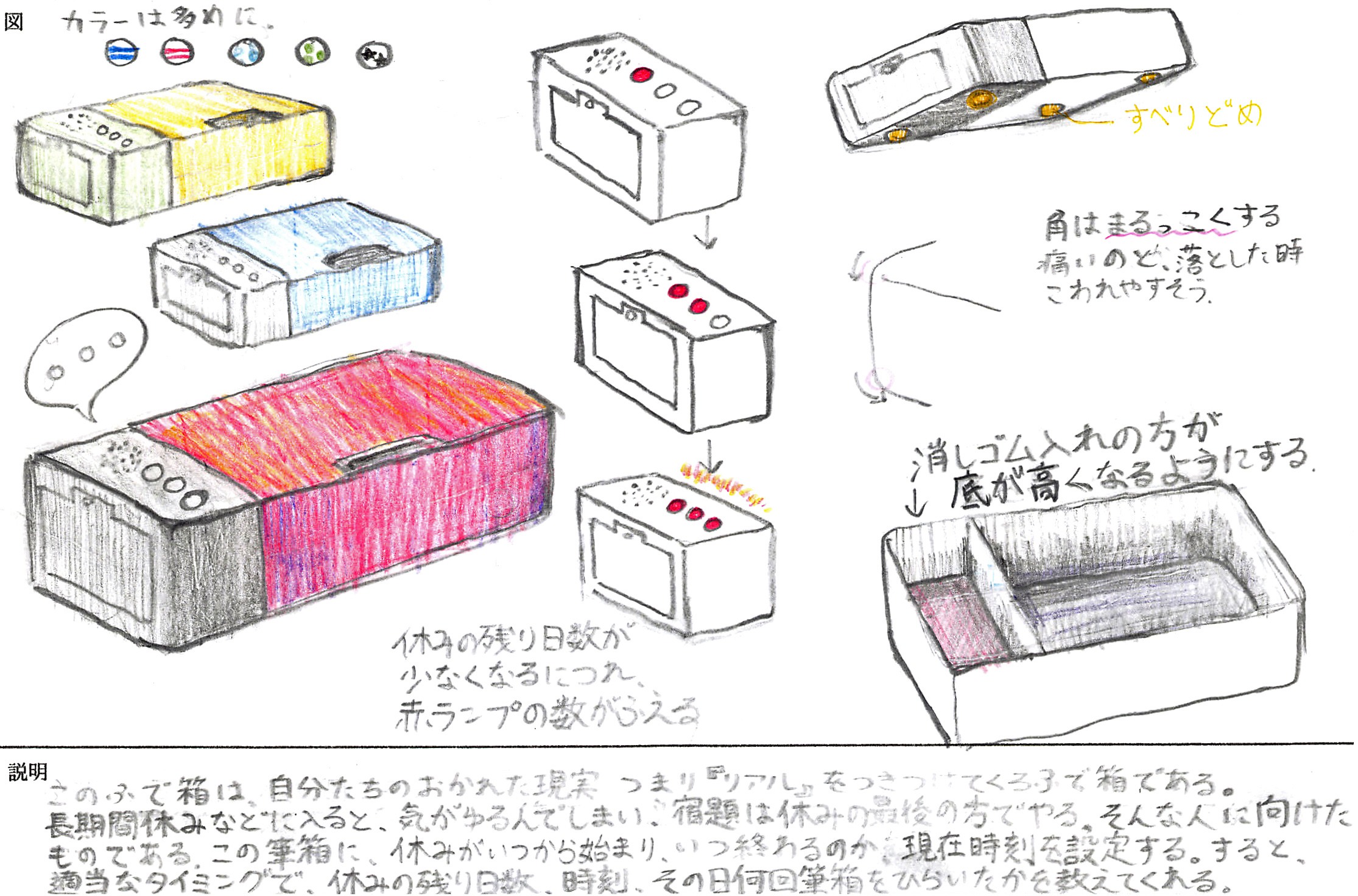 ジュニア部門　優秀賞 A賞 「『リアル』のふで箱　～なんだか追いつめられていく～」工藤　温花(クドウ　ノドカ) 様